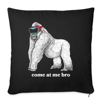 Virtual Reality VR Geschenk - Sofakissenbezug 45 x 45 cm - Schwarz - Vorne