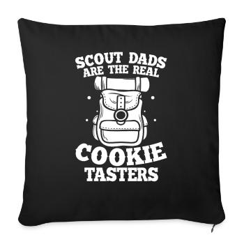 Boy Scout Cookies - Sofa pillowcase 17,3'' x 17,3'' (45 x 45 cm) - black - Front
