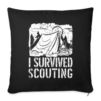 Scout - Sofa pillowcase 17,3'' x 17,3'' (45 x 45 cm) - black - Front