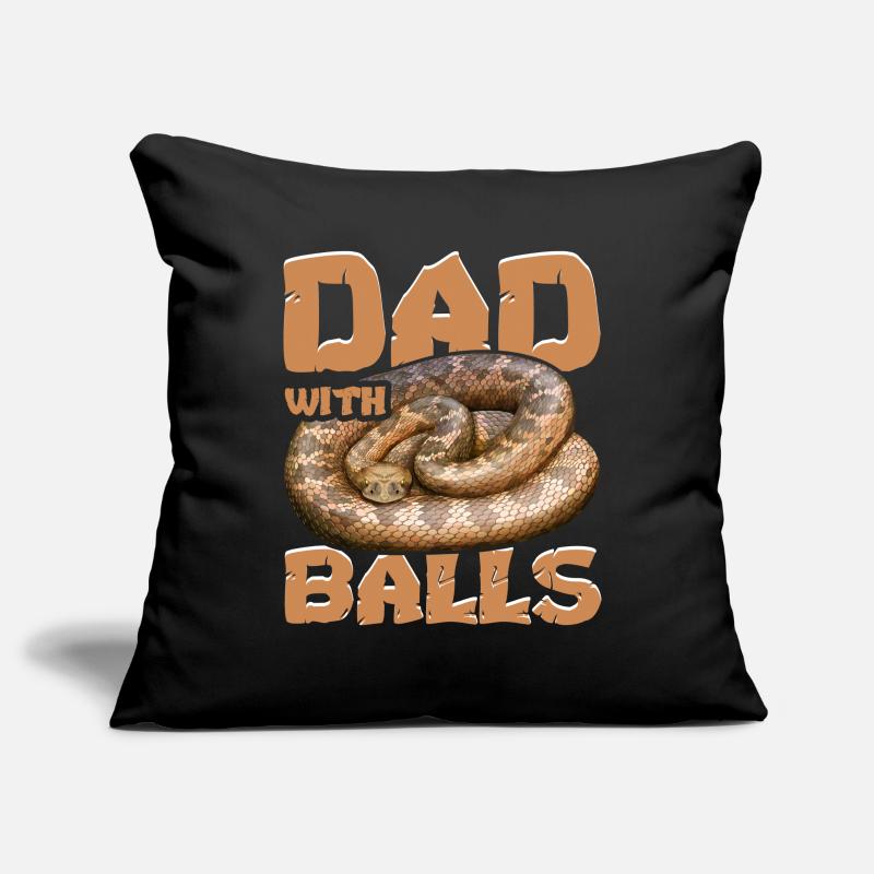 Ball Python Snake Sofa pillowcase 17,3'' x 17,3'' (45 x 45 cm)