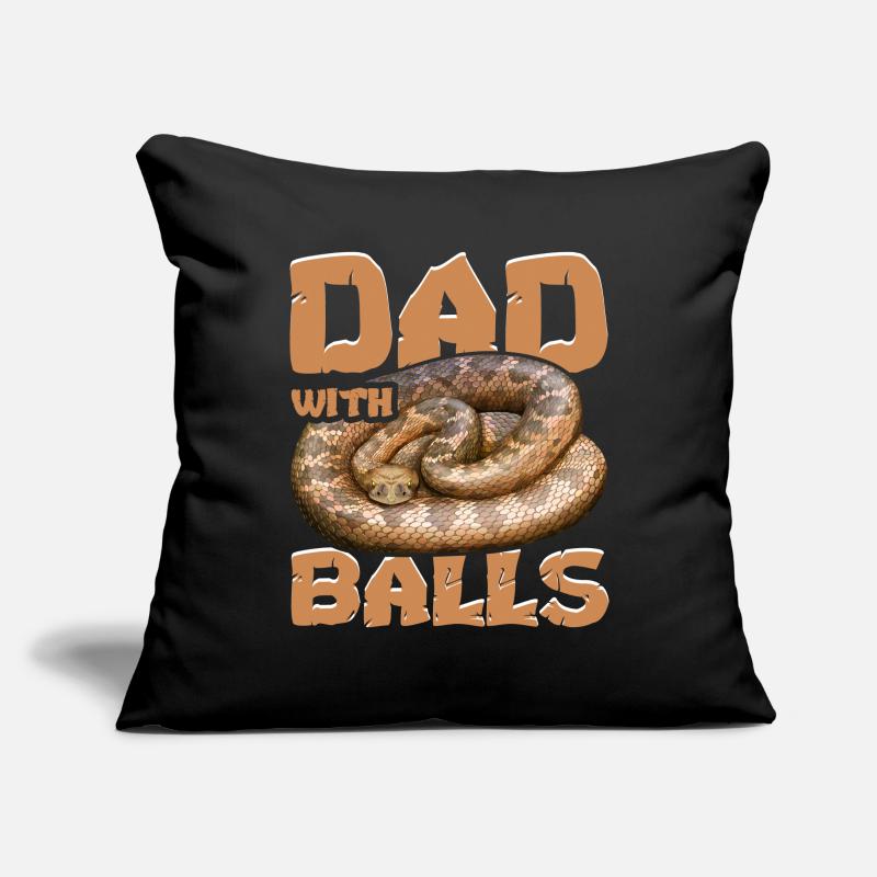 Ball Python Snake Sofa pillowcase 17,3'' x 17,3'' (45 x 45 cm)
