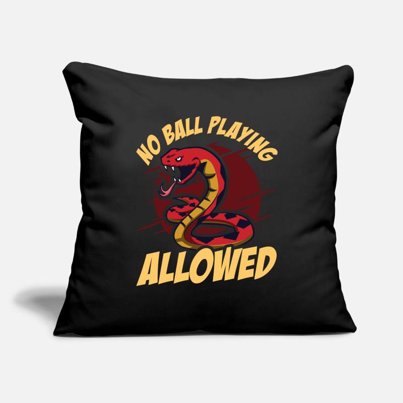 Serpent python royal Housse de coussin décorative 45 x 45 cm