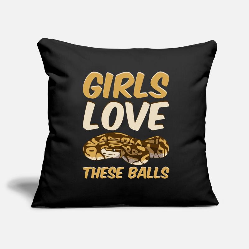 Ball Python Snake Sofa pillowcase 17,3'' x 17,3'' (45 x 45 cm)