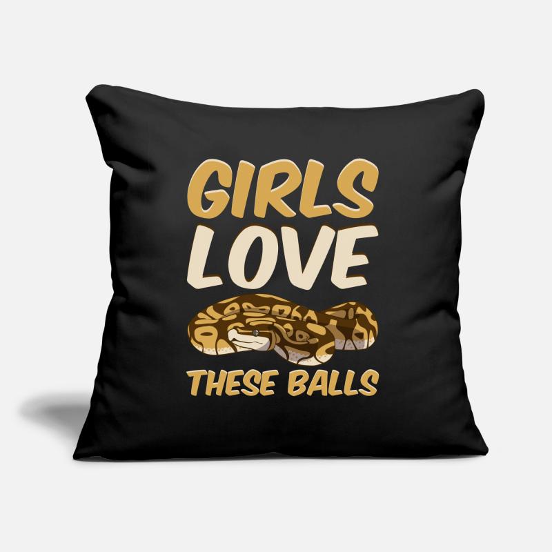 Ball Python Snake Sofa pillowcase 17,3'' x 17,3'' (45 x 45 cm)