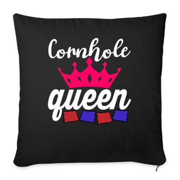 Corn Hole - Sofa pillowcase 17,3'' x 17,3'' (45 x 45 cm) - black - Front