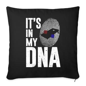 Drôle de trou de maïs Cornhole - Housse de coussin décorative 45 x 45 cm - noir - Devant