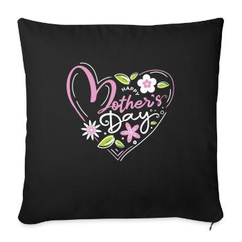 Happy Mothers Day Mother's Day Mommy - Sofa pillowcase 17,3'' x 17,3'' (45 x 45 cm) - black - Front