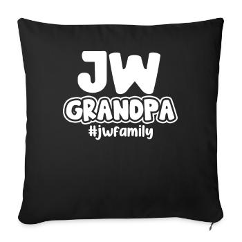 Témoins de Jéhovah - Housse de coussin décorative 45 x 45 cm - noir - Devant