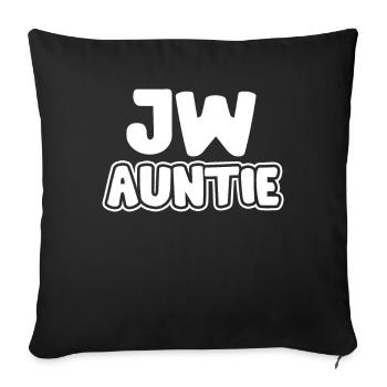Témoins de Jéhovah - Housse de coussin décorative 45 x 45 cm - noir - Devant