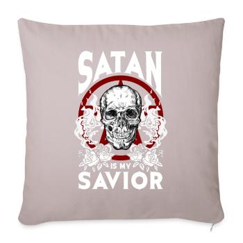 Funny Satanism Satanic - Sofa pillowcase 17,3'' x 17,3'' (45 x 45 cm) - light taupe - Front