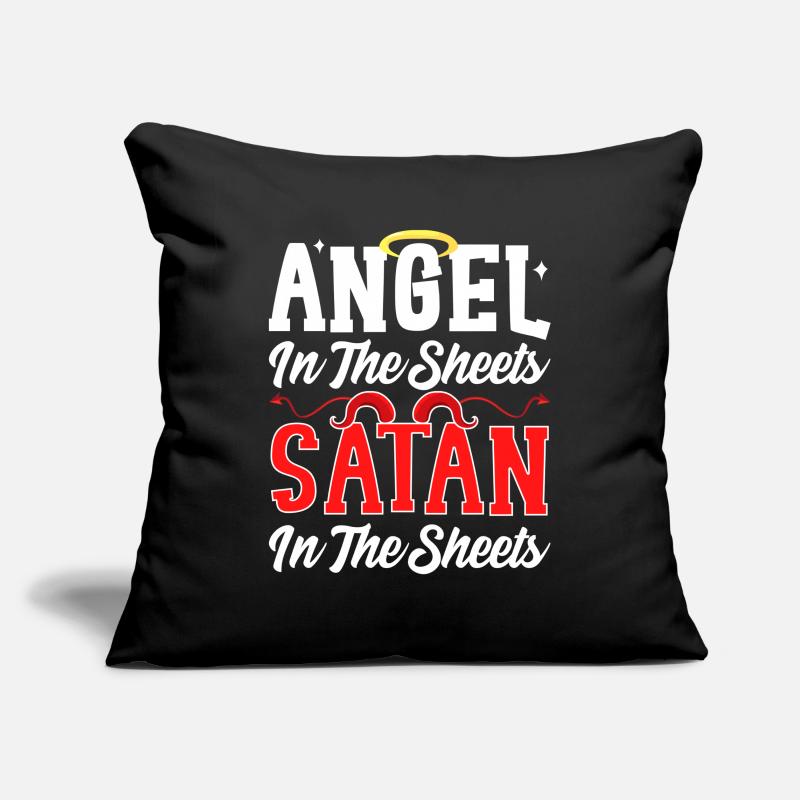 Drôle de satanisme Housse de coussin décorative 45 x 45 cm
