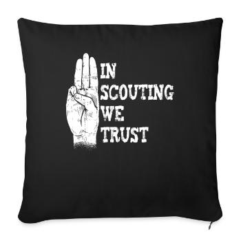 Scout - Sofa pillowcase 17,3'' x 17,3'' (45 x 45 cm) - black - Front