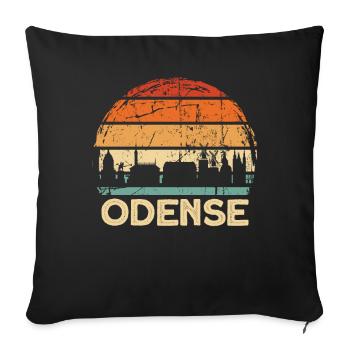 Odense - Sofa pillowcase 17,3'' x 17,3'' (45 x 45 cm) - black - Front