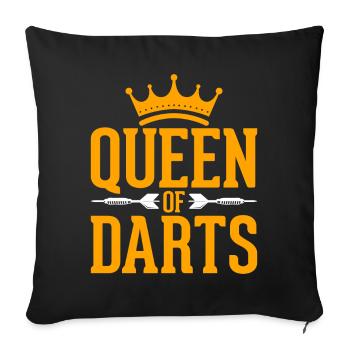 The Queen of Darts Game of Darts - Sofa pillowcase 17,3'' x 17,3'' (45 x 45 cm) - black - Front