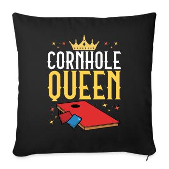 Corn Hole - Sofa pillowcase 17,3'' x 17,3'' (45 x 45 cm) - black - Front
