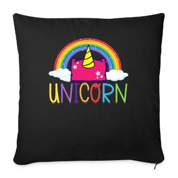 Trou de maïs Cornhole - Housse de coussin décorative 45 x 45 cm - noir - Devant