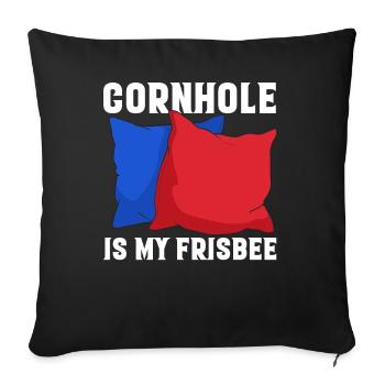 Lustiges Corn Hole - Sofakissenbezug 45 x 45 cm - Schwarz - Vorne