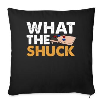 Funny Cornhole Corn Hole - Sofa pillowcase 17,3'' x 17,3'' (45 x 45 cm) - black - Front