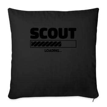 Scout - Sofa pillowcase 17,3'' x 17,3'' (45 x 45 cm) - black - Front