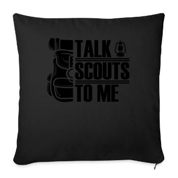 Éclaireur - Housse de coussin décorative 45 x 45 cm - noir - Devant