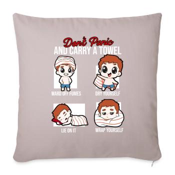Serviette Holiday Holiday - Housse de coussin décorative 45 x 45 cm - taupe clair - Devant