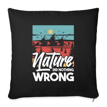Boy Scouts Nature - Housse de coussin décorative 45 x 45 cm - noir - Devant
