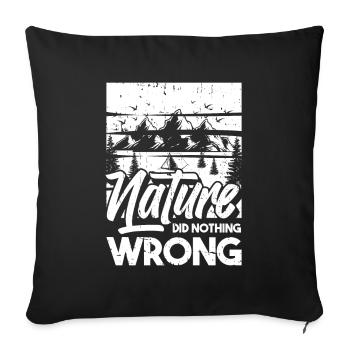 Boy Scouts Nature - Sofa pillowcase 17,3'' x 17,3'' (45 x 45 cm) - black - Front