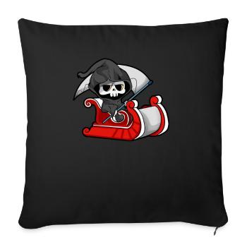 The Grim Reaper - Sofa pillowcase 17,3'' x 17,3'' (45 x 45 cm) - black - Front