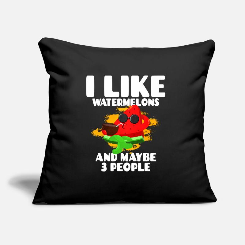 Pastèque Housse de coussin décorative 45 x 45 cm