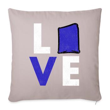 Trou de maïs Cornhole - Housse de coussin décorative 45 x 45 cm - taupe clair - Devant