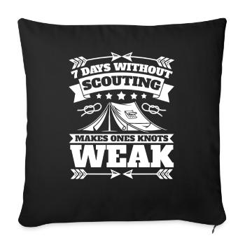 Scout - Sofa pillowcase 17,3'' x 17,3'' (45 x 45 cm) - black - Front