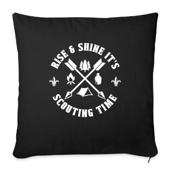 Scout - Sofa pillowcase 17,3'' x 17,3'' (45 x 45 cm) - black - Front