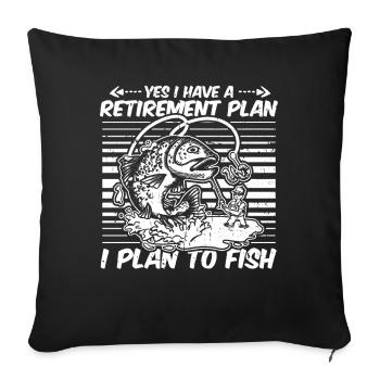 Pensioner pension - Sofa pillowcase 17,3'' x 17,3'' (45 x 45 cm) - black - Front