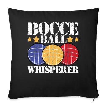 Player - Sofa pillowcase 17,3'' x 17,3'' (45 x 45 cm) - black - Front