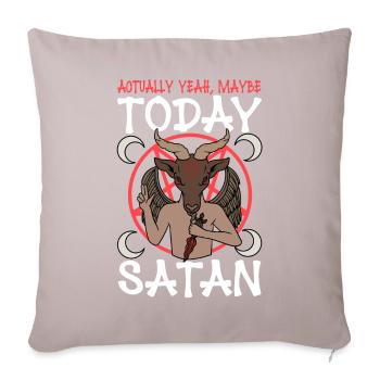 Satanic Satanism - Sofa pillowcase 17,3'' x 17,3'' (45 x 45 cm) - light taupe - Front