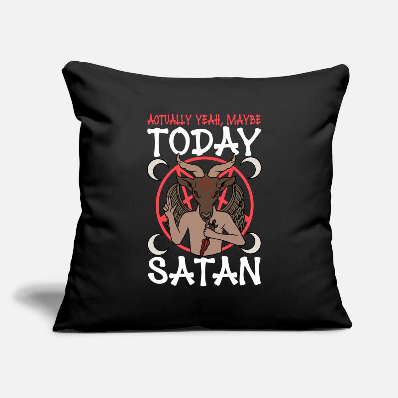 Satanisme satanique Housse de coussin décorative 45 x 45 cm