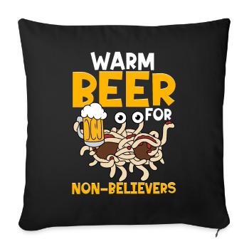 Flying Spaghetti Monster FSM - Sofa pillowcase 17,3'' x 17,3'' (45 x 45 cm) - black - Front