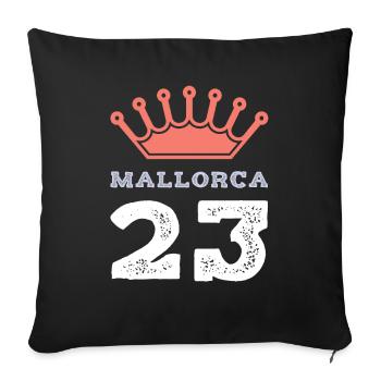 Mallorca 23 Jersey 2023 - Sofa pillowcase 17,3'' x 17,3'' (45 x 45 cm) - black - Front