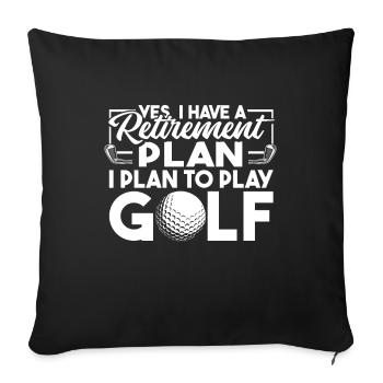 Pensioner pension - Sofa pillowcase 17,3'' x 17,3'' (45 x 45 cm) - black - Front
