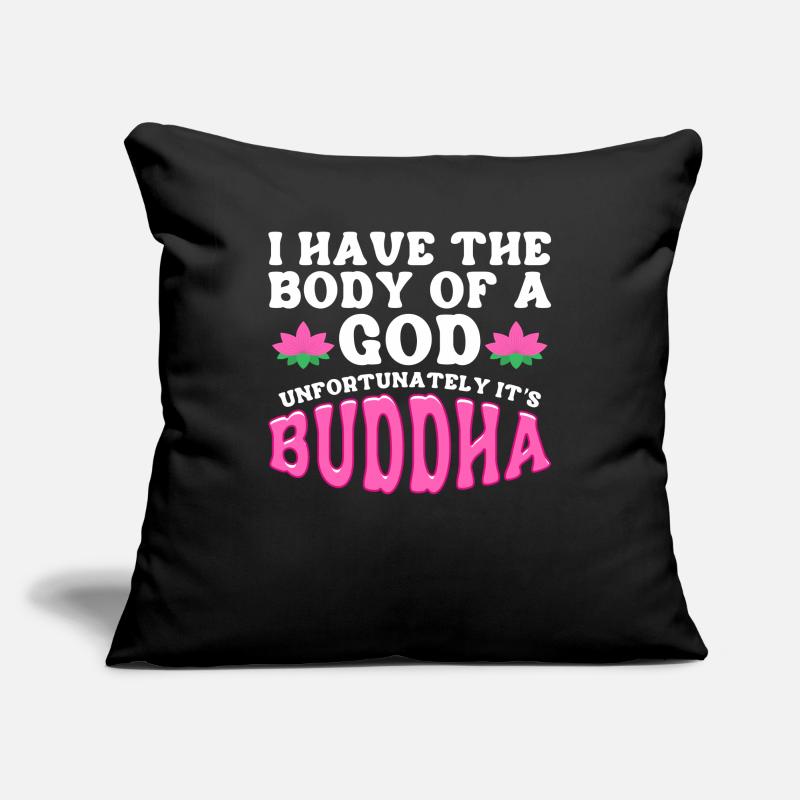 Bouddhisme bouddhiste Housse de coussin décorative 45 x 45 cm
