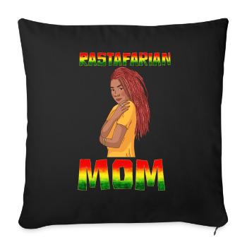 Rastafari Rasta - Sofakissenbezug 45 x 45 cm - Schwarz - Vorne