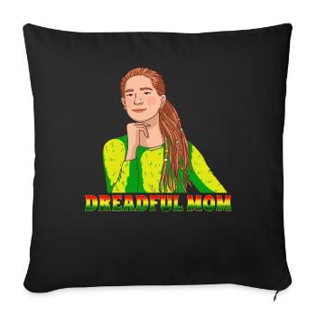 Rastafari Rastafarian Rasta - Sofa pillowcase 17,3'' x 17,3'' (45 x 45 cm) - black - Front