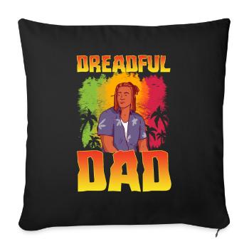 Rastafari Rastafarian Rasta - Sofa pillowcase 17,3'' x 17,3'' (45 x 45 cm) - black - Front