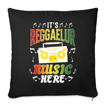 Reggae Rastafari Jamaica - Sofa pillowcase 17,3'' x 17,3'' (45 x 45 cm) - black - Front