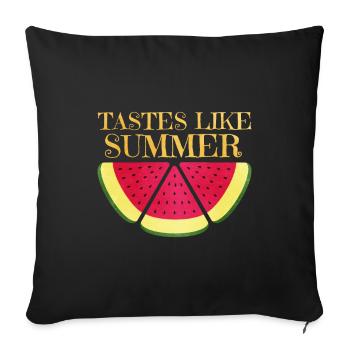 Watermelon - Sofa pillowcase 17,3'' x 17,3'' (45 x 45 cm) - black - Front