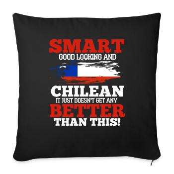 Chili - Housse de coussin décorative 45 x 45 cm - noir - Devant