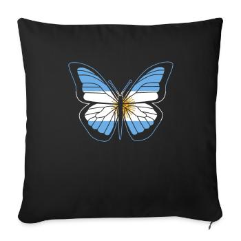Argentina - Sofa pillowcase 17,3'' x 17,3'' (45 x 45 cm) - black - Front