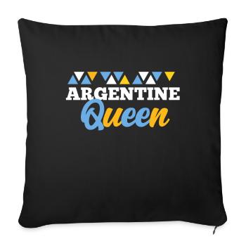 Argentina - Sofa pillowcase 17,3'' x 17,3'' (45 x 45 cm) - black - Front