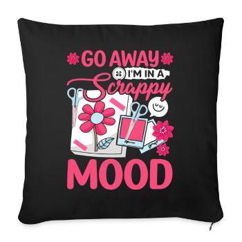Scrapbooking Scrapbooker - Housse de coussin décorative 45 x 45 cm - noir - Devant