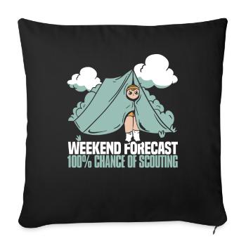Boy Scout Mignon - Housse de coussin décorative 45 x 45 cm - noir - Devant